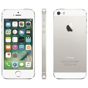 iPhone 5S Apple com 16GB, Tela 4”, iOS 8, Touch ID, Câmera 8MP, Wi-Fi, 3G/4G, GPS, MP3 e Bluetooth – Prateado