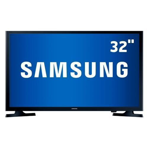 TV LED 32" HD Samsung 32J4000 com Connect Share Movie, Função Futebol, Entradas HDMI e Entrada USB