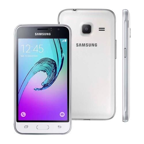 Smartphone Samsung Galaxy J1 Mini Duos Branco com Dual Chip, Tela 4.0", 3G, Câmera de 5MP, Android 5.1 e Processador Quad Core de 1.2 GHz