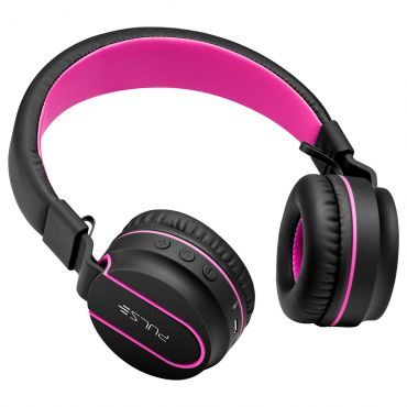 Headphone bluetooth Pulse fun series preto e rosa PH216