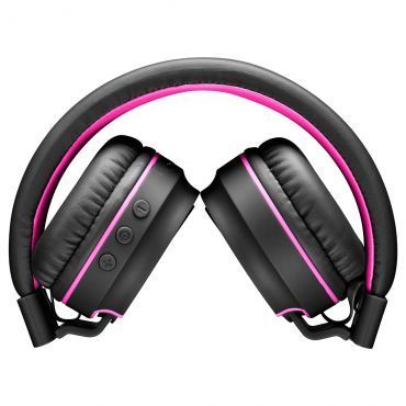 Headphone bluetooth Pulse fun series preto e rosa PH216