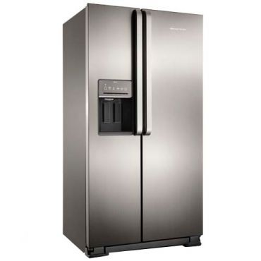 Refrigerador Brastemp Side by Side Ative! com Dispenser de Água e Gelo 560 Litros Inox - BRS62C