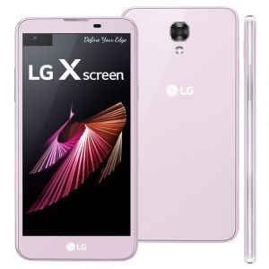 Smartphone LG X Screen Rose Gold com 16GB, Tela de 4.9" + 0,23", Android 6.0, 4G, Câmera 13MP e Processador Quad Core de 1.2 GHz